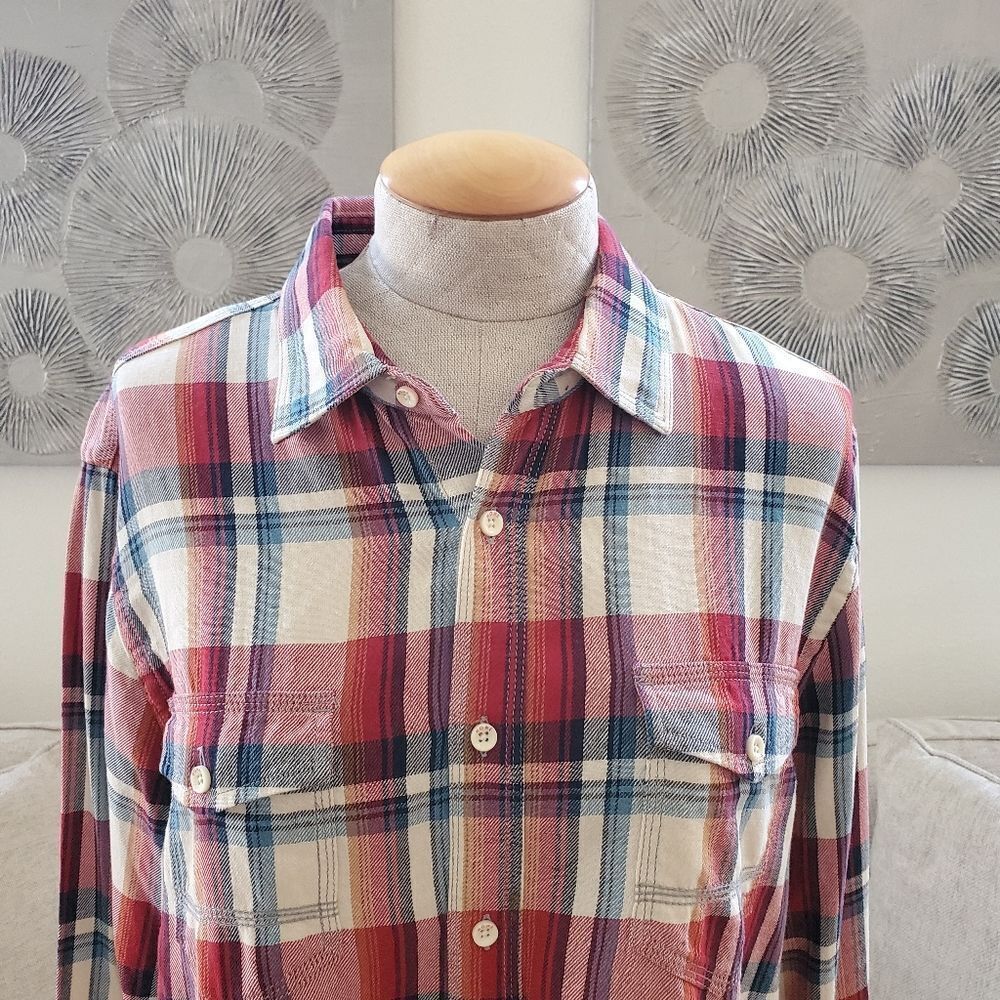 Howe Creative Workforce Button Up Flannel Shirt S… - image 2